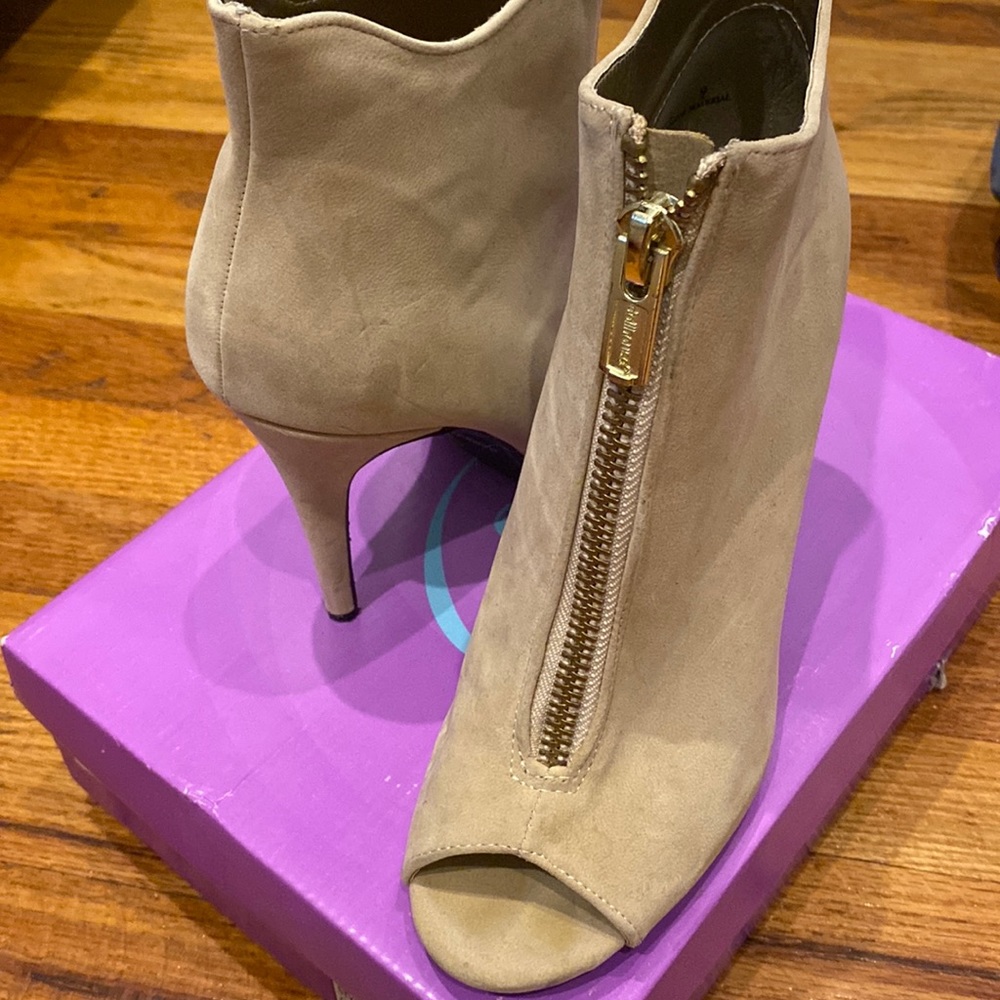 Faux Leather Heels